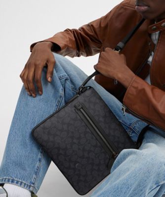 COACH ゴッサム スリム クロスボディ・シグネチャー キャンバス